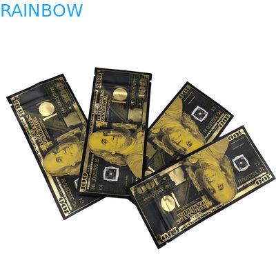 Borsa per stampa su misura Mylar Proof odor Stand Up Bag Candy Food Packaging 3.5g Mylar Ziplock Bag With Window