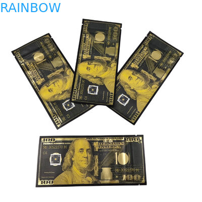 Borsa per stampa su misura Mylar Proof odor Stand Up Bag Candy Food Packaging 3.5g Mylar Ziplock Bag With Window