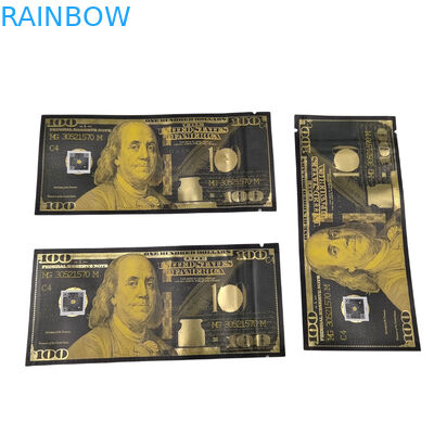 Borsa per stampa su misura Mylar Proof odor Stand Up Bag Candy Food Packaging 3.5g Mylar Ziplock Bag With Window