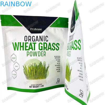 Borsa di imballaggio in plastica a chiusura zip riutilizzabile stampata su misura con sacchetto eretto con confezionamento alimentare commestibile a prova di odore