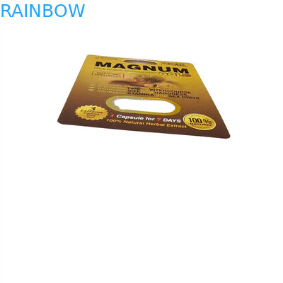 Al dettaglio miele di rinoceronte in oro stampato segreto miracolo miele cartone cartaceo 3d scatola di visualizzazione sacchetti di miele imballaggio