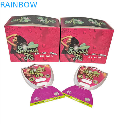 Disegno personalizzato Black Bull Rhino Honey 2023 Hot Sell Rhino Pills Custom Paper Card Display Box Per l'imballaggio delle pillole Rhino