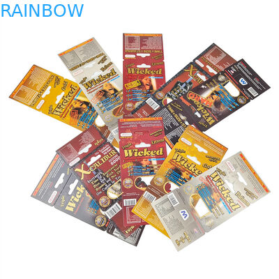 Stampa su misura Vendita a caldo Ampliamento Pille Rhino Imballaggio per Uomini Carta da mostra in magazzino Scatola Cartoni di carta