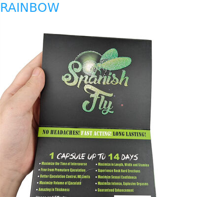 Pillone sessuale di alta qualità 3d Blister Cartellone di imballaggio Rhino maschio Pillone di potenziamento Cartellone di imballaggio con scatole di carta da visuale