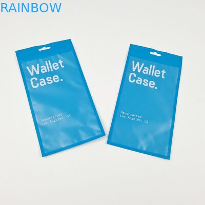 Cassa per portafogli a tre lati con cerniera a cerniera piatta Cassa per telefono Sacchetti di plastica