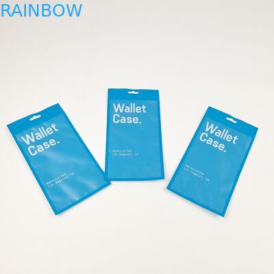 Cassa per portafogli a tre lati con cerniera a cerniera piatta Cassa per telefono Sacchetti di plastica