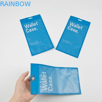 Cassa per portafogli a tre lati con cerniera a cerniera piatta Cassa per telefono Sacchetti di plastica