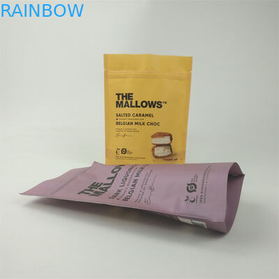 sacchetti di carta kraft biodegradabili stampati su misura sacchetti di carta kraft di qualità alimentare sacchetto di imballaggio a zip