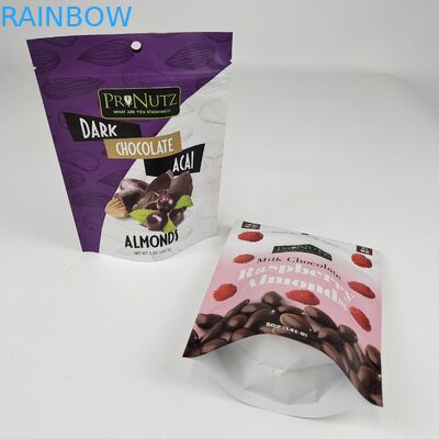 Disegno personalizzato 250g 500g Stand Up Aluminum Foil Light Proof Mylar Packaging Bag Zip Lock Smell Proof Pouch Sachet Packets