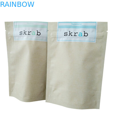 Sacchetti di foglio d'argento in piedi con Doy Pack Design per l'imballaggio di gomma per il corpo del caffè