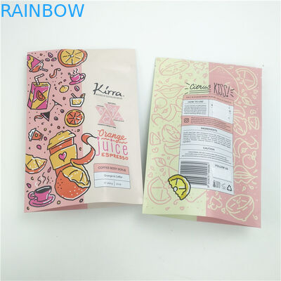 Ricaricabile Zip Lock Stand Up Bag Body Scrub Cosmetici Bagno di imballaggio in plastica