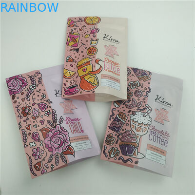 Ricaricabile Zip Lock Stand Up Bag Body Scrub Cosmetici Bagno di imballaggio in plastica