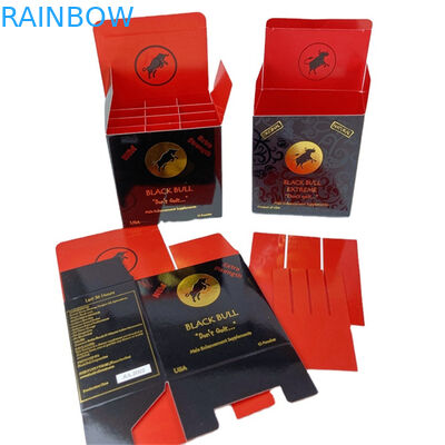 Logo stampato su misura Luxury VITAMAX Extreme Honey Edible Packing Paper Box And Bags For Honey Liquid Empty Package