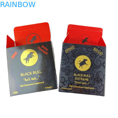 Vitamax Factory Custom Rhino Honey 3D Lenticular Card Rhino Pill Display Box Sacchetti di miele Imballaggio