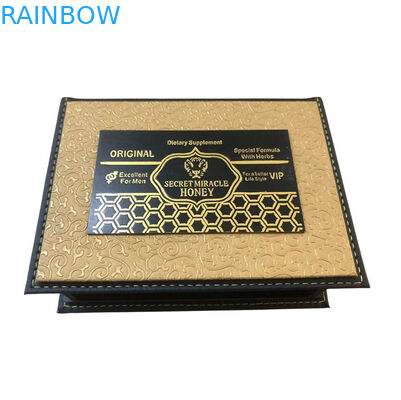 Borsa di mini-pillola stampata su misura Confezione di miele Piccola busta con scatola di carta