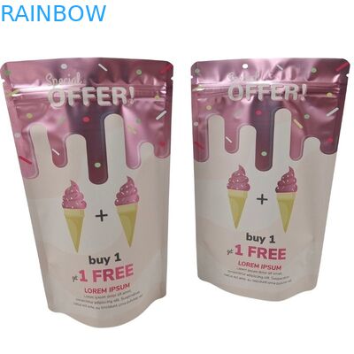 Sacchetto di imballaggio alimentare con chiusura a cerniera per ordini personalizzati accettato