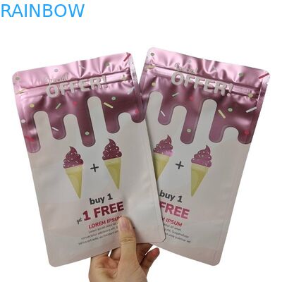 Sacchetto di imballaggio alimentare con chiusura a cerniera per ordini personalizzati accettato