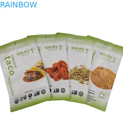 Imballaggio di sacchetti di plastica per snack con tacca a strappo per una visione conveniente e usa e getta