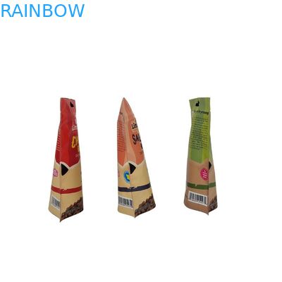 Borse di snack a fondo piatto stampate su misura con superficie opaca per sacchetti di imballaggio alimentare