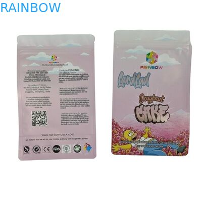 Borse di snack a fondo piatto stampate su misura e resistenti alle lacrime per sacchetti di confezionamento di cioccolato