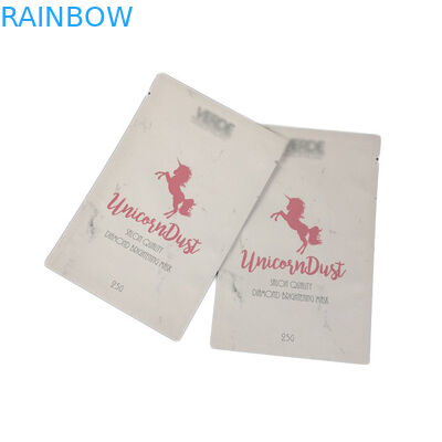 Borse con sigillo a tre lati Borse piatte Borse a segno UV Borse Mylar per maschera facciale