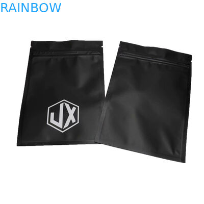 Matte nero trilaterale sigillo cavo USB sacchetti di imballaggio in plastica con cerniera