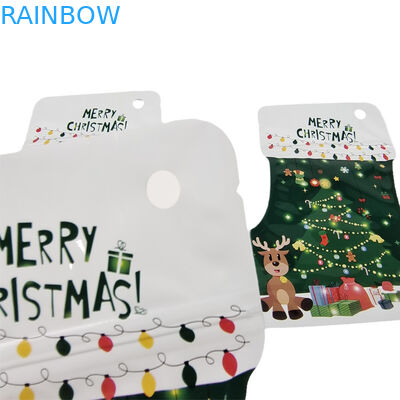 Al dettaglio Borsa Mylar stampata su misura con cerniera a forma di taglio a fusione Borse Mylar 3,5 g Imballaggio di caramelle gommose antiodore