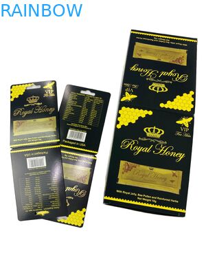 Logo personalizzato Royal Honey VIP Sacchetto di imballaggio carta carta carta di foglio d'oro carta carta per Honey Stick