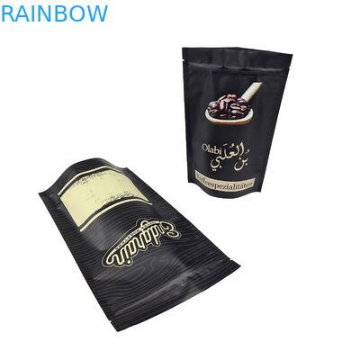 250g 500g Custom stampato Stand Up Coffee Bean Bags Heat Sealed Matte/Glossy Zipper Packaging per il caffè