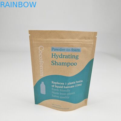 Doypack Ziplock Brown White Kraft Craft Paper Standing Up Bags Imballaggi alimentari Sacchetti con cerniera a prova di odore