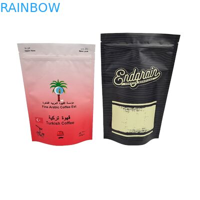 Logo personalizzato Sacchetti da caffè stand up di alta qualità con valvola facile a strappare cerniera sacchetto di alluminio