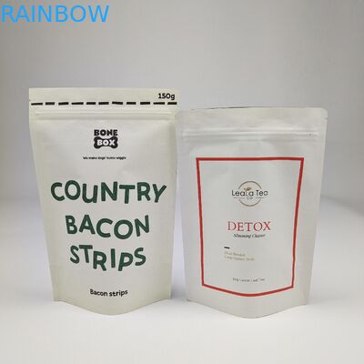 Fabbrica ingrosso imballaggio alimentare biodegradabile sacchetto stand up sacchetto antiodore zip lock carta kraft sacchetti di foglio di alluminio