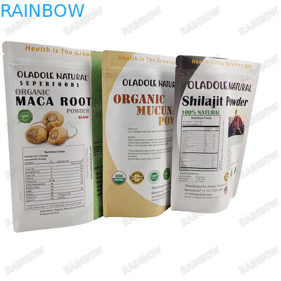 Campioni gratuiti Basso MOQ Busta di alimenti per animali di alta qualità con chiusura a zip disponibile