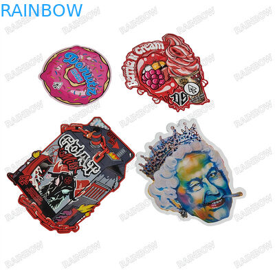 Colori CMYK Pantone 3.5g 7g 14g 28g Sacchetti di forma speciale con inchiostro ecologico per la stampa in incisione