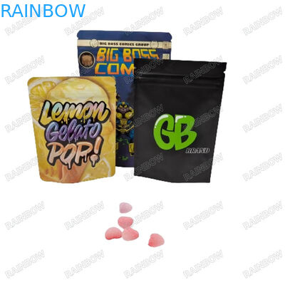 Sigillo termico rischiabile su misura Sacchetto di carta in piedi Biscotti snack Imballaggio alimentare Sacchetto a cerniera