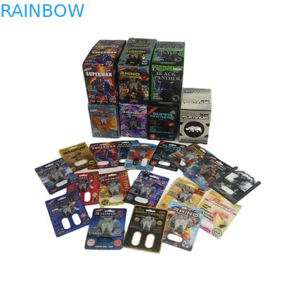 Slide Blister Card Packaging Male enhancement Pill Packaging Sex Pill 3d Packaging