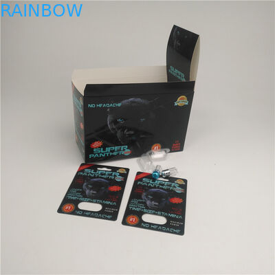 Imballaggio Premierzen Blister Card Custom Child Resistant Botton Lock 3D Card Paper Box