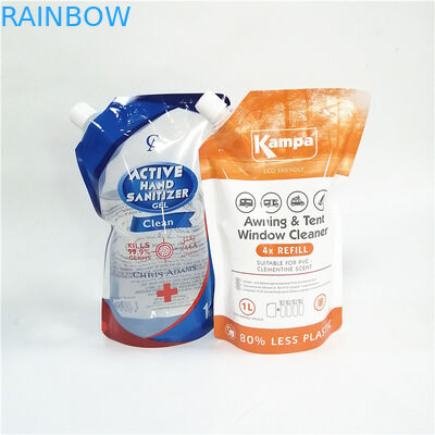 Borse in piedi riciclabili con diversi tipi di tappi per imballaggi ecologici