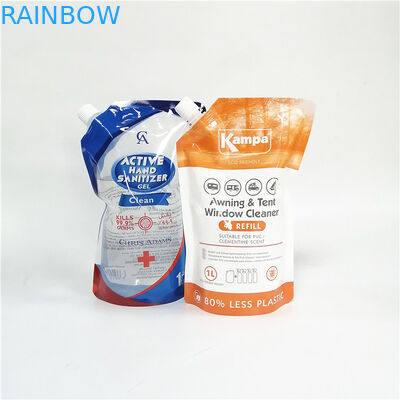 Borse in piedi riciclabili con diversi tipi di tappi per imballaggi ecologici