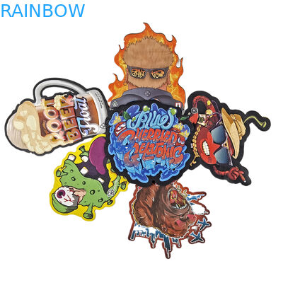 Disegno su misura Stampato a taglio stampato Ziplock Speciale con forma irregolare Imballaggio in plastica 3.5g sacchetto Mylar