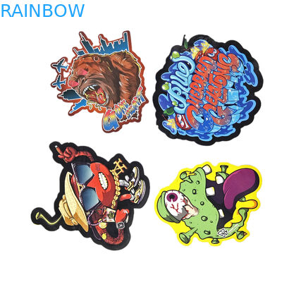 Imballaggio con cerniera a forma speciale Soft Touch CBD Child Proof 3.5g Sacchetti di plastica a taglio a stampo irregolare