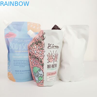 Imballaggi alimentari industriali con sacchetti di foglio d'argento per sacchetti per lo scrub del corpo in piedi