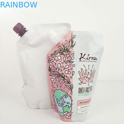 Imballaggi alimentari industriali con sacchetti di foglio d'argento per sacchetti per lo scrub del corpo in piedi