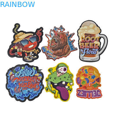 Sacchetti di imballaggio in plastica a tocco morbido in alluminio a misura di 3.5g 7g 14g 28g Sacchetti Mylar a taglio a stampaggio