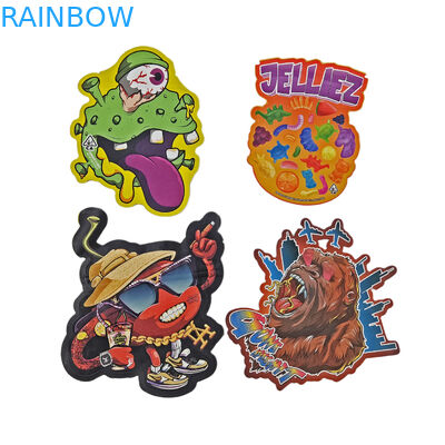 Custom Die Cut Metallico di alta qualità Irregolare Sigillato Piccole Forme Speciali di Plastica Zipper Mylar Sacchetti di imballaggio alimentare