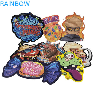 Custom Die Cut Metallico di alta qualità Irregolare Sigillato Piccole Forme Speciali di Plastica Zipper Mylar Sacchetti di imballaggio alimentare