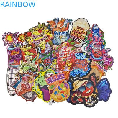 Sacchetti di imballaggio di forma irregolare Sacchetti di taglio a stampaggio di foglio olografico di forma speciale di ziplock di plastica Mylar 3.5g Sacchetti a taglio a stampaggio