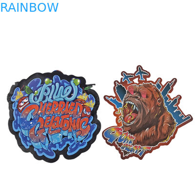 Disegno personalizzato sacchetti Mylar stampati imballaggio Soft Touch Plastic 3.5g sacchetti Mylar Die Cut sacchetti irregolari imballaggio