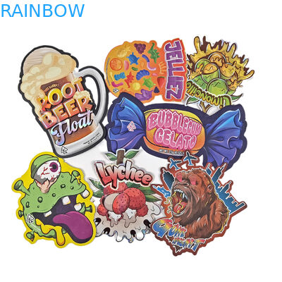 Logo personalizzato stampato con fermo a maglia sacchetti piccoli sacchetto a piedi 3.5g imballaggio di qualità alimentare antiodore con cerniera Mylar Ba