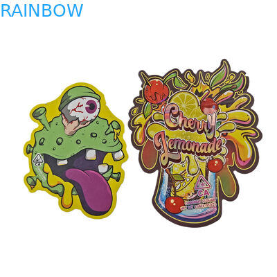 Stampa su misura 3.5g 7g 14g 28g Sacchetti Mylar a forma speciale a prova di odore